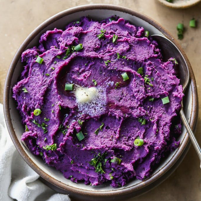 Purple Mashed Sweet Potatoes ( 1lb )